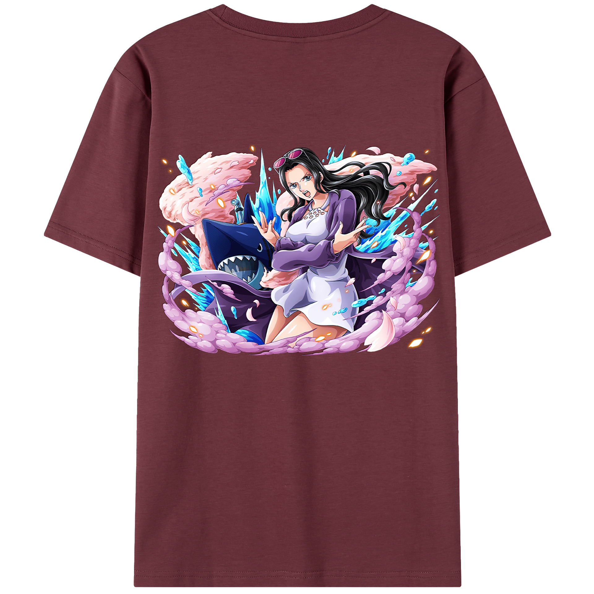 ワンピース ニコ・ロビン ONE PIECE Nico Robin 綿100％半袖Tシャツ（背面プリント）